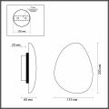 Накладной светильник Odeon Light Travertino 7034/5WL