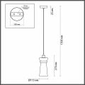 Подвесной светильник Odeon Light Pasti 1 4967/1A