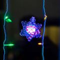  Neon-Night Панно световое [9x8 см] Снежинка со снеговиком 501-021
