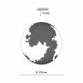Накладной светильник Sonex Moon 3084/CLN
