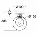 Накладной светильник Maytoni Basic form MOD521WL-01G1