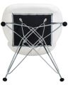 Стул обеденный Dobrin LMZL-302A BUTTERFLY CHROME, ножки хром, цвет белый