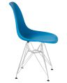 Стул обеденный Dobrin LMZL-PP638A DSR, ножки хром, цвет голубой (BE-02)