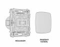 Выключатель одноклавишный без рамки Ambrella Volt Quant MO321010