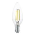  Eglo Лампа светодиодная филаментная E14 4W 2700К прозрачная 11496