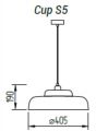 Подвесной светильник TopDecor Cup S5 09