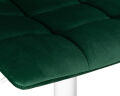 Стул барный Dobrin TAILOR WHITE, зеленый велюр (MJ9-88)