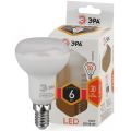 Лампа светодиодная Эра E14 6W 2700K рефлектор матовый LED R50-6W-827-E14