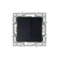 Механизм выключателя двухклавишный непроходной SWT-MK02-PL-BK (250V, 16A) ( Arlight , -)