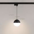 Светильник LGD-EMISFERO-TRACK-HANG-2TR-R150-11W Warm3000 (BK, 170 deg, 230V) ( Arlight , IP20 Металл, 3 года)