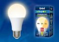 Лампа светодиодная Uniel LED-A60-10W/WW/E27/FR/MB PLM11WH картон