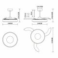 Светильник с вентилятором Mantra COIN FAN 9499