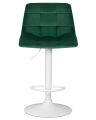 Стул барный Dobrin TAILOR WHITE, зеленый велюр (MJ9-88)
