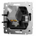  Werkel W5120108/ Розетка Ethernet RJ-45 cat. 6A экранированная (черный матовый) W5120108