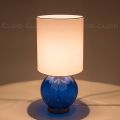 Настольная лампа Cloyd ARBUSS T1 / выс. 61 см - латунь - синее стекло (арт.30120)