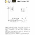 Подвесной светильник Omnilux Abbazia OML-65903-05