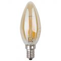Лампа светодиодная филаментная Эра E14 5W 2700K золотая F-LED B35-5W-827-E14 gold