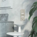  Werkel W1220004/ Выключатель двухклавишный (дымчатый) W1220004