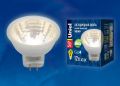 Лампа светодиодная Uniel LED-MR11-3W/WW/GU4 GLZ21TR