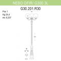 Уличный фонарь Fumagalli Nebo Ofir/G300 G30.202.R30.WYE27