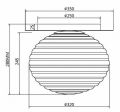 Накладной светильник Maytoni Reels MOD268CL-01G