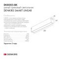 Трековый светодиодный светильник Denkirs DK8003-BK
