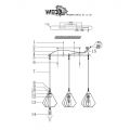 Подвесной светильник Wedo Light Furtado 66072.01.14.03