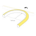 Лента герметичная DMX MOONLIGHT-TOP-B84-16x15mm 24V RGB-PX7 360deg (18 W/m, IP67, 5m, wire x2) ( Arlight , Вывод боковой, 3 года)
