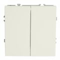 Выключатель двухклавишный без рамки Stekker RSW10-5104-01 49866