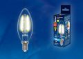 Лампа светодиодная Uniel LED-C35-6W/WW/E14/CL PLS02WH картон