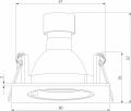 Встраиваемый светильник Elektrostandard Minnie a067710