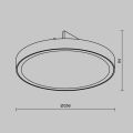 Накладной светильник Maytoni Outdoor O-TR01-1-F-25WB3K