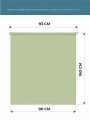  Decofest Штора рулонная (90x160 см) Плайн Весенний Зеленый