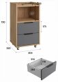  Компасс-мебель Тумба комбинированная Эконом-стандарт К-30