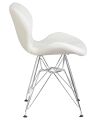 Стул обеденный Dobrin LMZL-302A BUTTERFLY CHROME, ножки хром, цвет белый