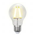 Лампа светодиодная филаментная Uniel E27 8W 3000K прозрачная LED-A60-8W/WW/E27/CL GLA01TR Набор из 5штук UL-00008080