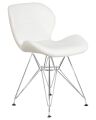 Стул обеденный Dobrin LMZL-302A BUTTERFLY CHROME, ножки хром, цвет белый