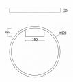 Накладной светильник Maytoni Rim MOD058CL-L25W4K