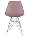 Стул обеденный Dobrin LMZL-PP638A DSR, ножки хром, цвет сиреневый (P-04)