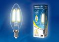 Лампа светодиодная Uniel LED-C35-7,5W/WW/E14/CL GLA01TR картон