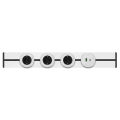  Systeme Electric MultiTrack Розетка 2К+З круглая 16А/250В Белый