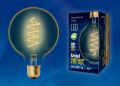 Лампа светодиодная Uniel LED-G95-4W/GOLDEN/E27/CW GLV21GO