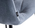 Стул обеденный Dobrin A006 CHILLY ROMBO, Серо-голубой Simple 26, основание черное