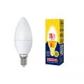 Лампа светодиодная Volpe LED-C37-9W/WW/E14/FR/NR картон