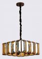 Подвесной светильник Ambrella Light Traditional 6 TR5150 CF/TI кофе/янтарь E14/6 max 40W 500*500*1000