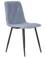 Стул обеденный Dobrin A006 CHILLY ROMBO, Серо-голубой Simple 26, основание черное