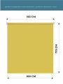 Decofest Штора рулонная (160x175 см) Плайн Солнечно-Желтый
