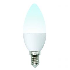 Лампа светодиодная Uniel LED-C37-6W/NW/E14/FR/MB PLM11WH картон