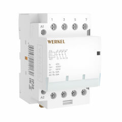  Werkel W943M63O/ Контактор модульный 63 A 4NO (3 мод.) W943M63O