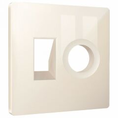 Накладка для ТВ-розетки и RJ-11 или RJ-45 Ambrella Volt ALFA AP3125